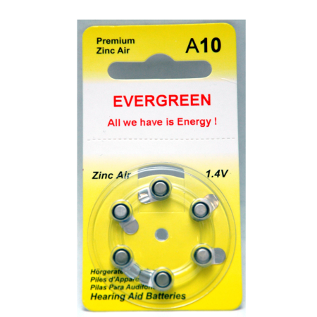 A10 Hearing Aid Battery